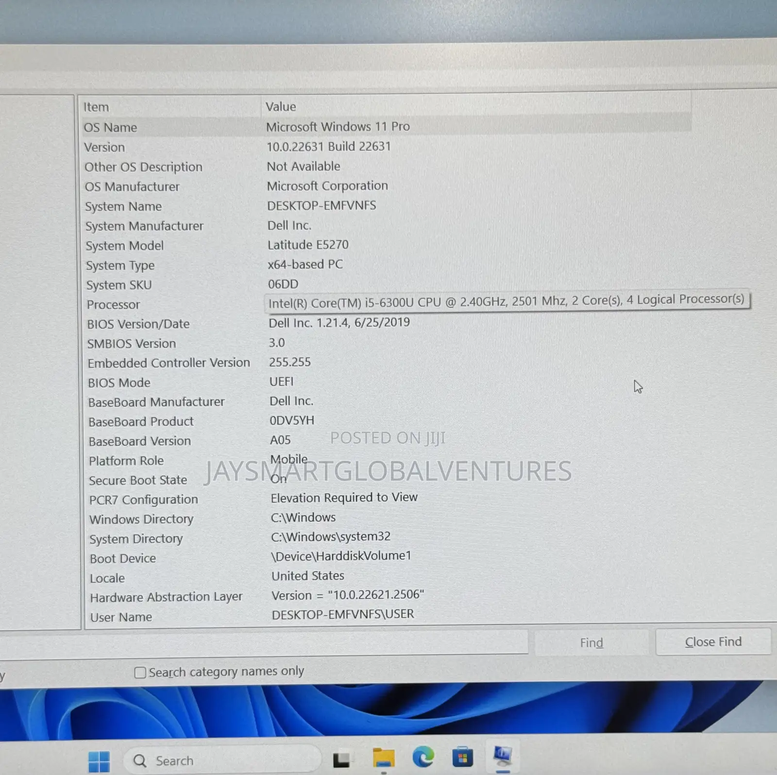 Laptop Dell Latitude E5270 8GB Intel Core i5 SSD 256GB