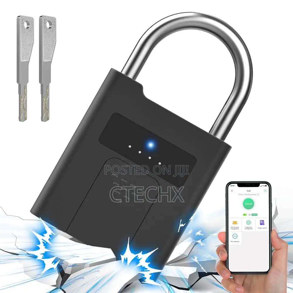 Anweller Fingerprint Lock, Padlock Fingerprint With App
