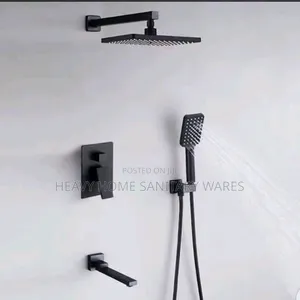 Pure Five Matt Black Condict Shower Mixer