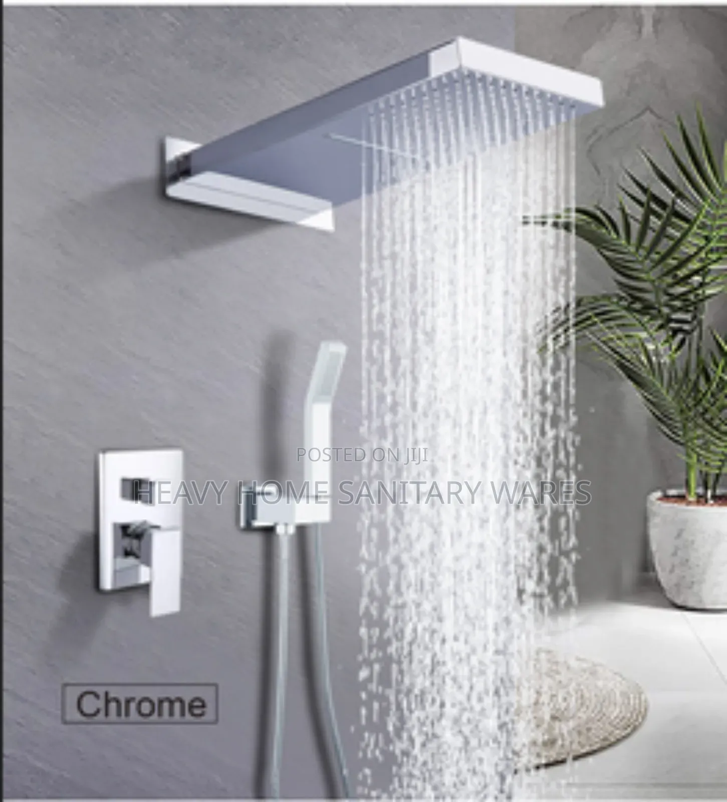 Chrome Executive Concealed Panel Shower