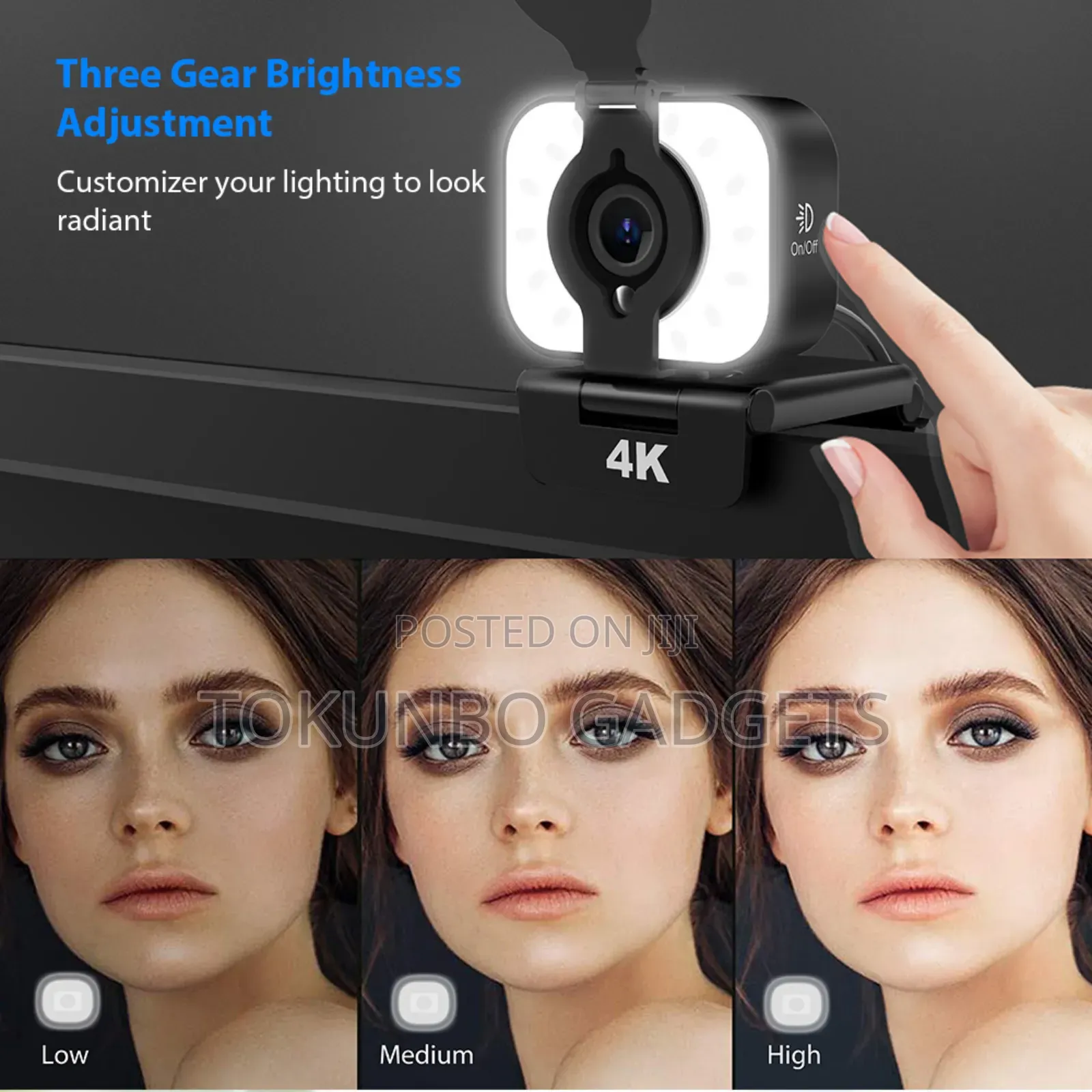 4k Ultra Cybertrack H6 Webcam With Integrated Led Light