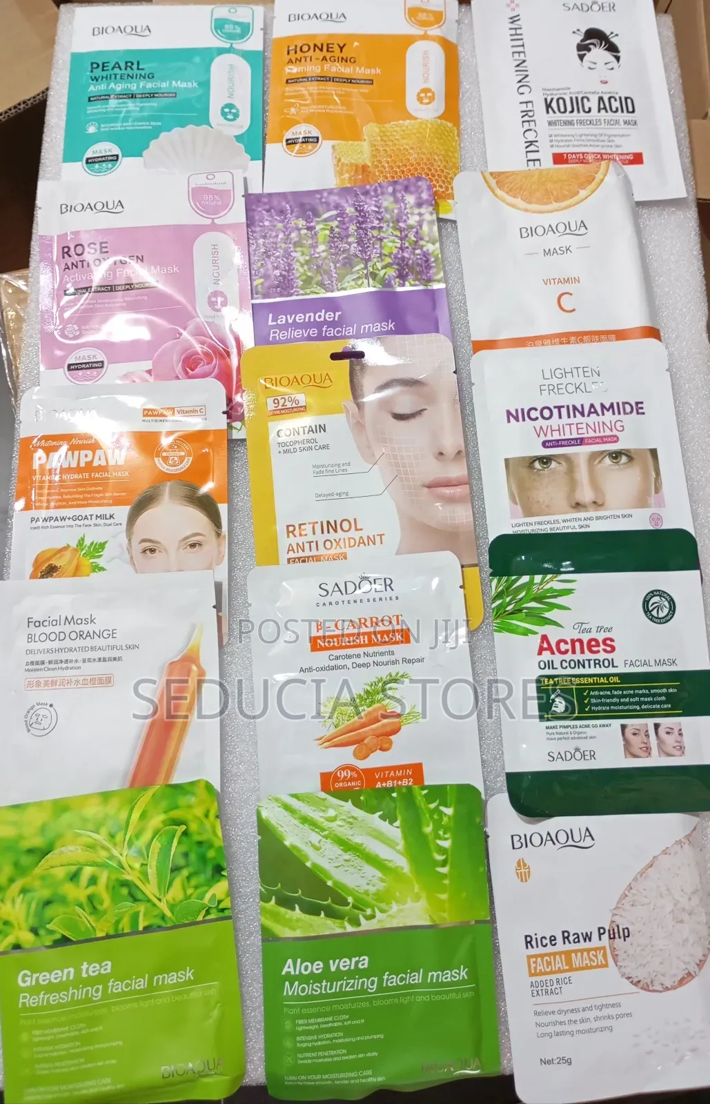 Face Mask Sheets (Dozen - 12 Pieces)