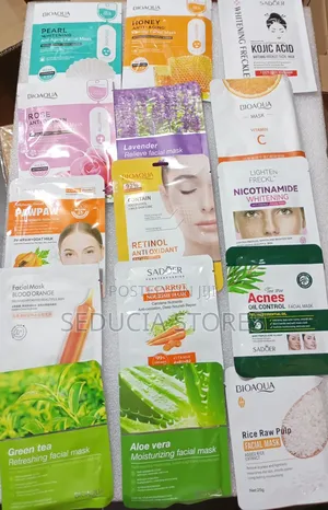 Face Mask Sheets (Dozen - 12 Pieces)