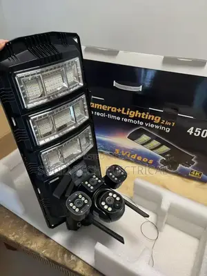 Solar Floodlight With CCTV Camera