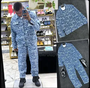 Men’S Denim Up and Down Set