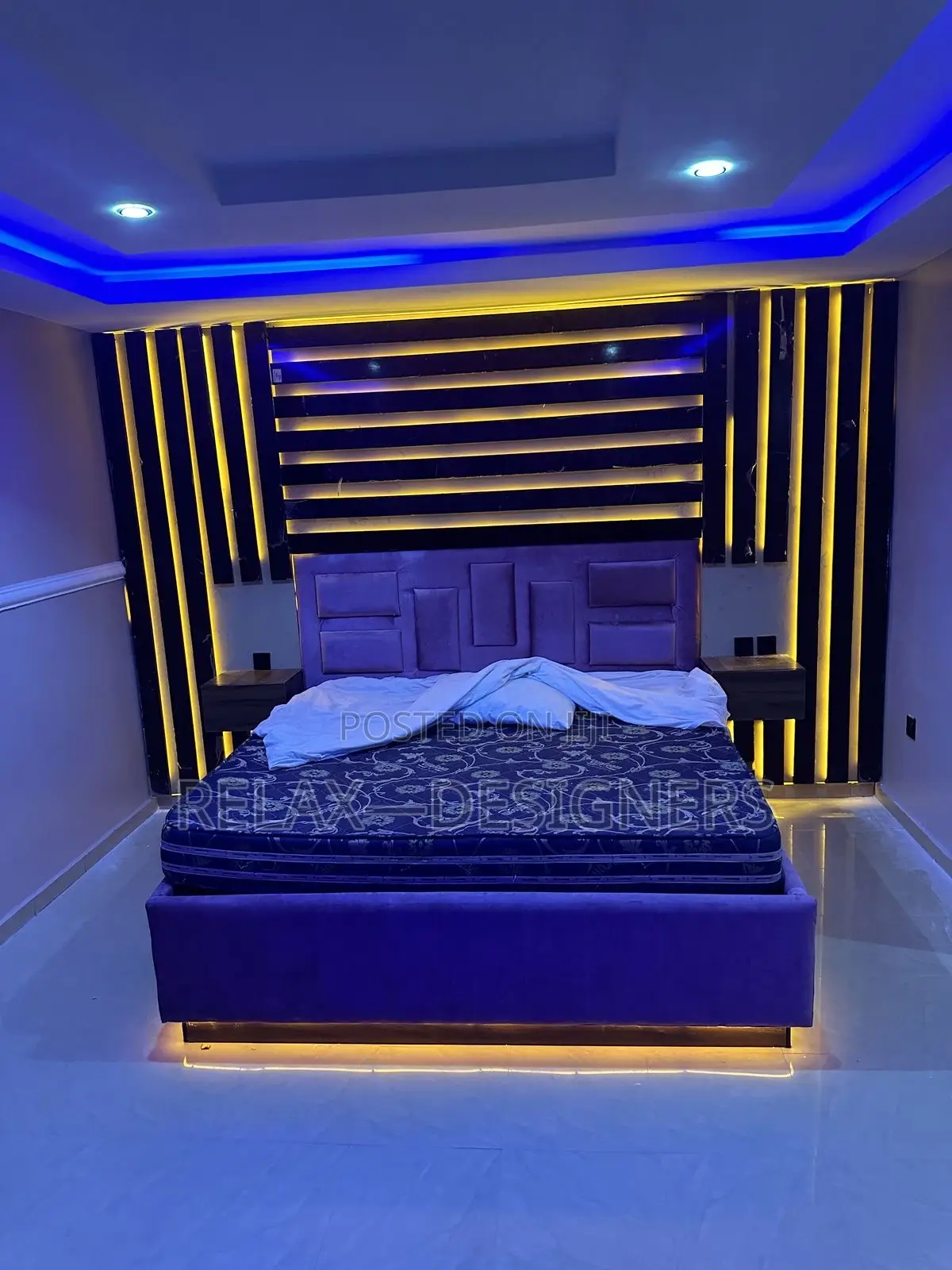 Padded Bed With Plenty Design For