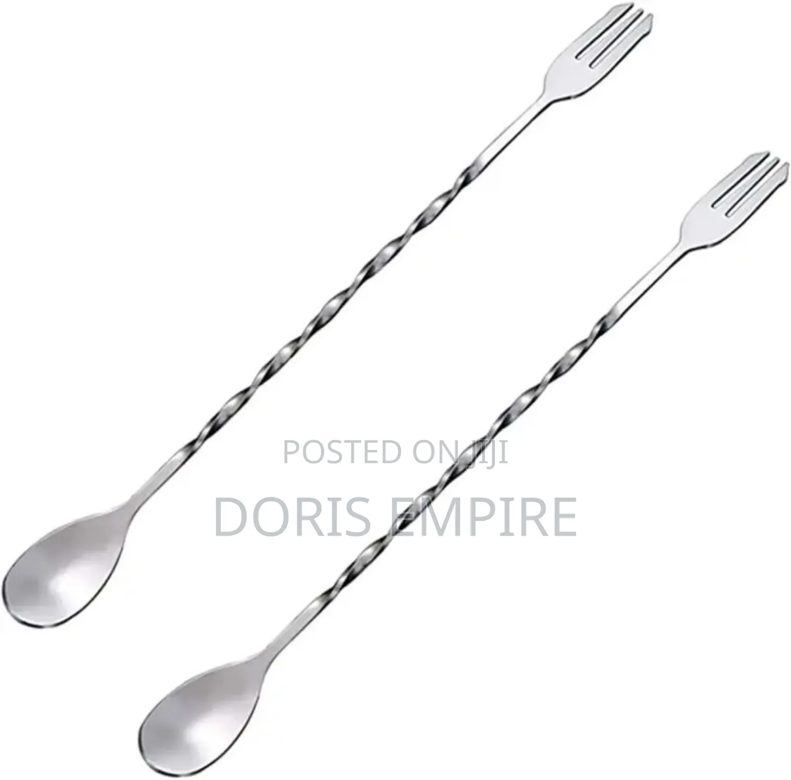 Stainless Steel Double Head Long Bar Spoon.