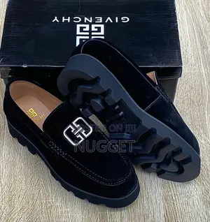 Givenchy Black Suede Loafers 