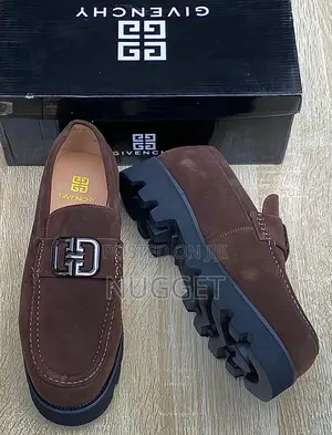 Givenchy Brown Suede Loafers ,Fully Boxed at Affordable Price 