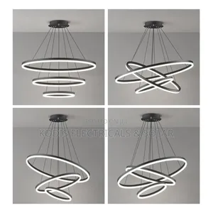 3 Rings Chandelier Led Drop Lighting