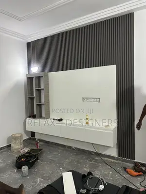 Plain Plain Ash White Tv  Console