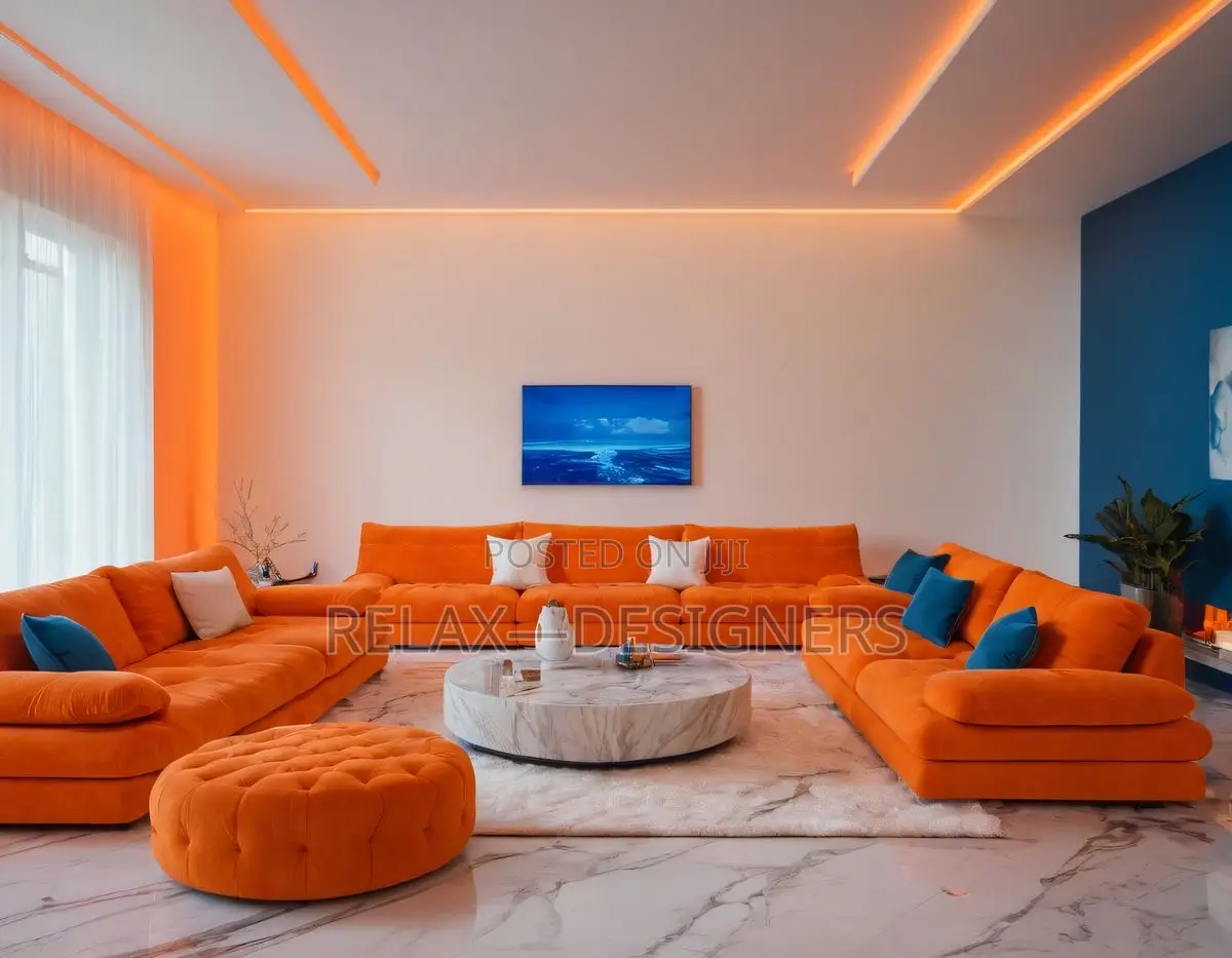 Classic Orange  Sofa  for U 