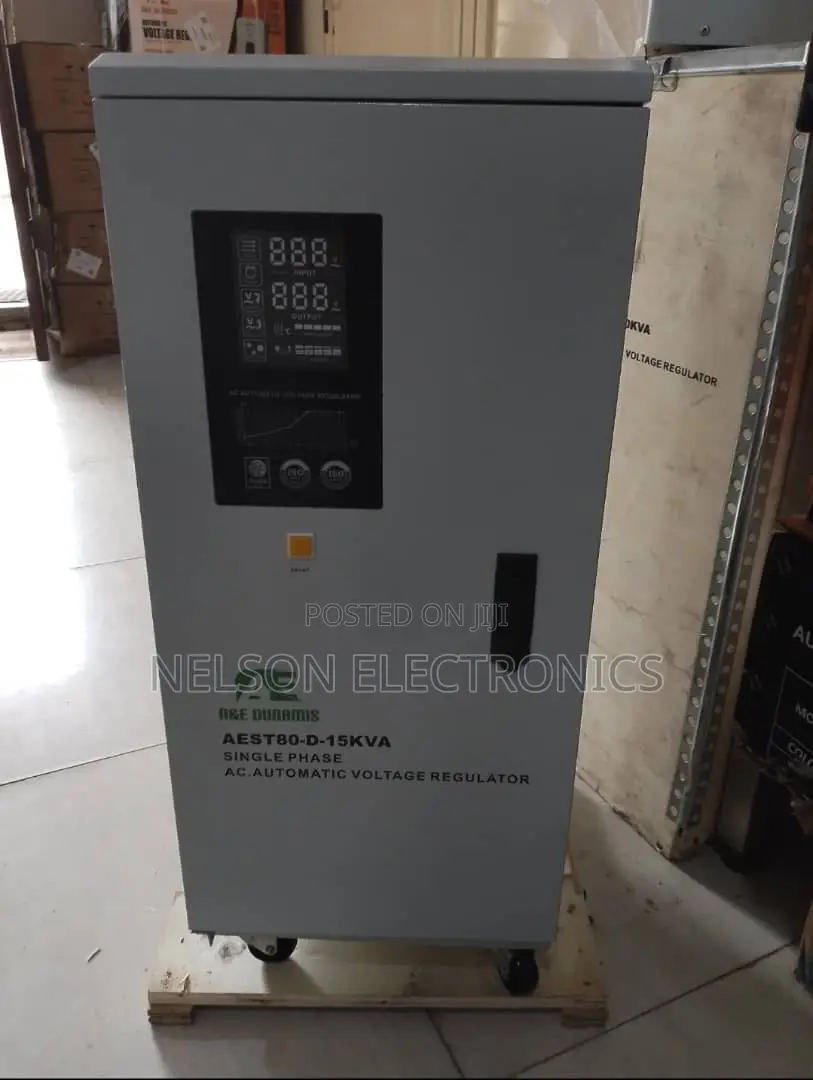 A E 15kva Servo Voltage Stabilizer 100v-260v Standing