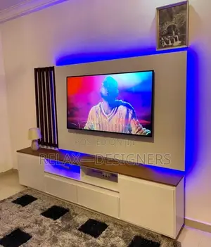 Blue Light Tv—Stand  