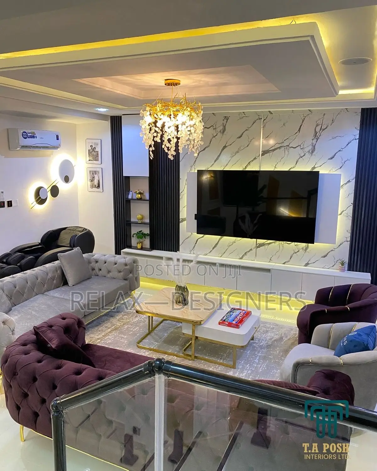 Marble Colored Tv  Stand