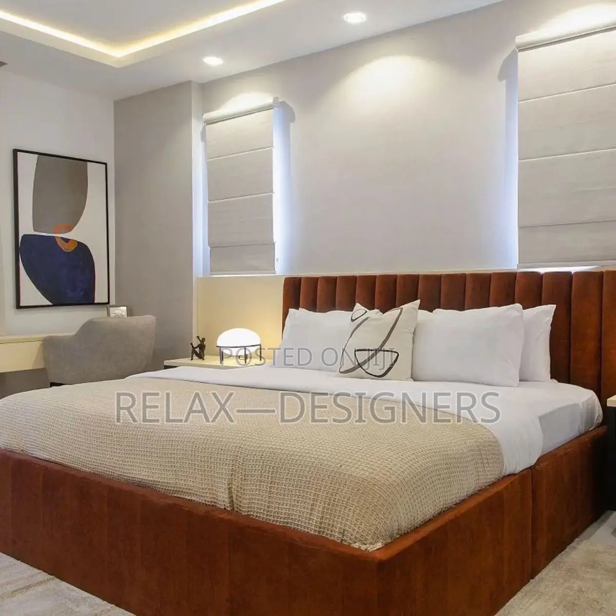 Redish Brown Bed    