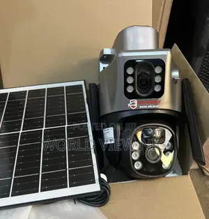 Dual Lens CCTV Solar Hd Camera Sim Enabled