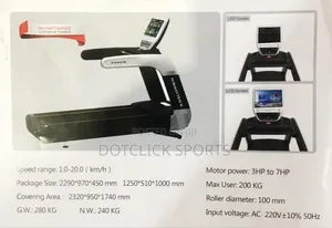 7hp Norman Track Treadmill (Commercial)