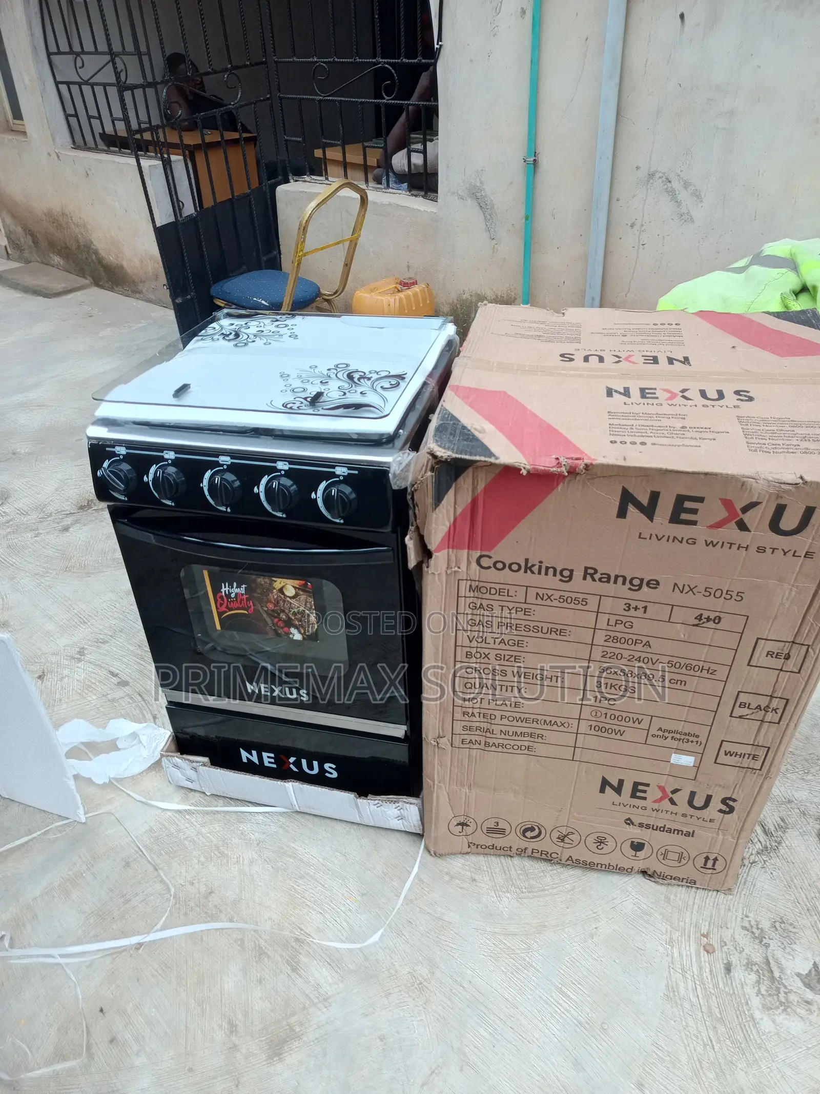 Easy-Clean Nexus 4 Burner Gas Cooker
