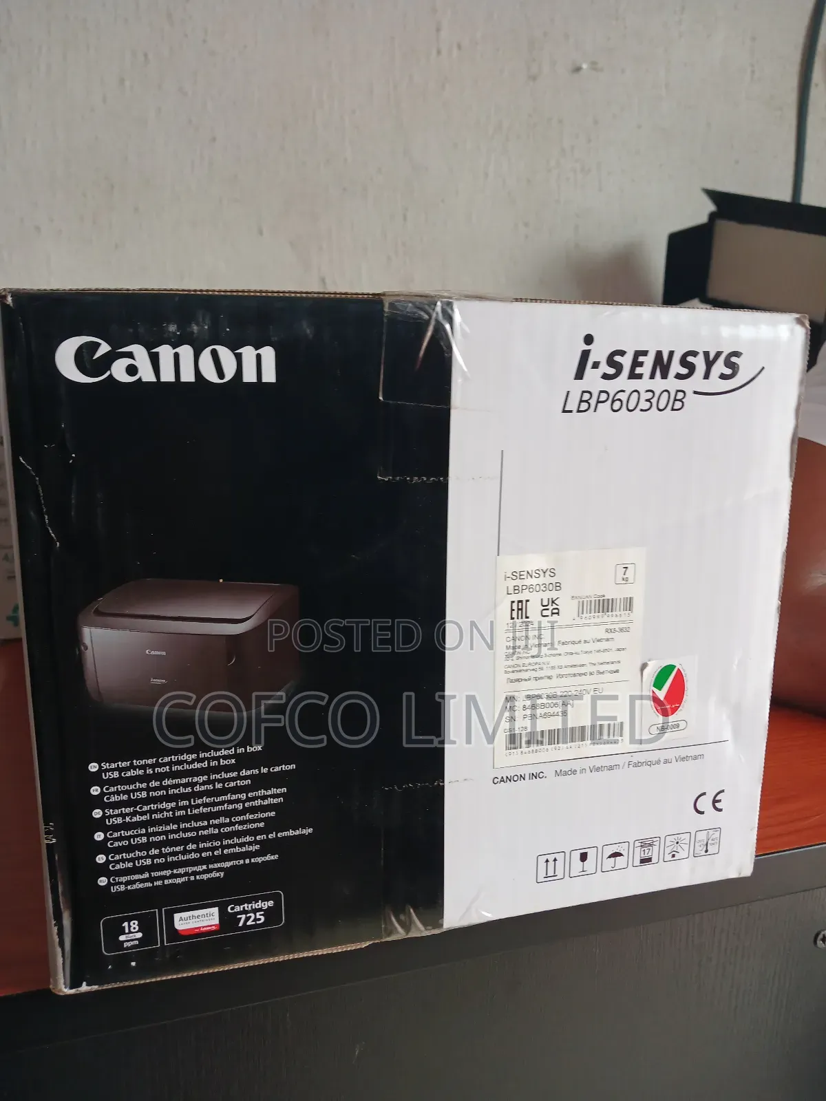Canon I-sensys Lbp6030b Laser Printer