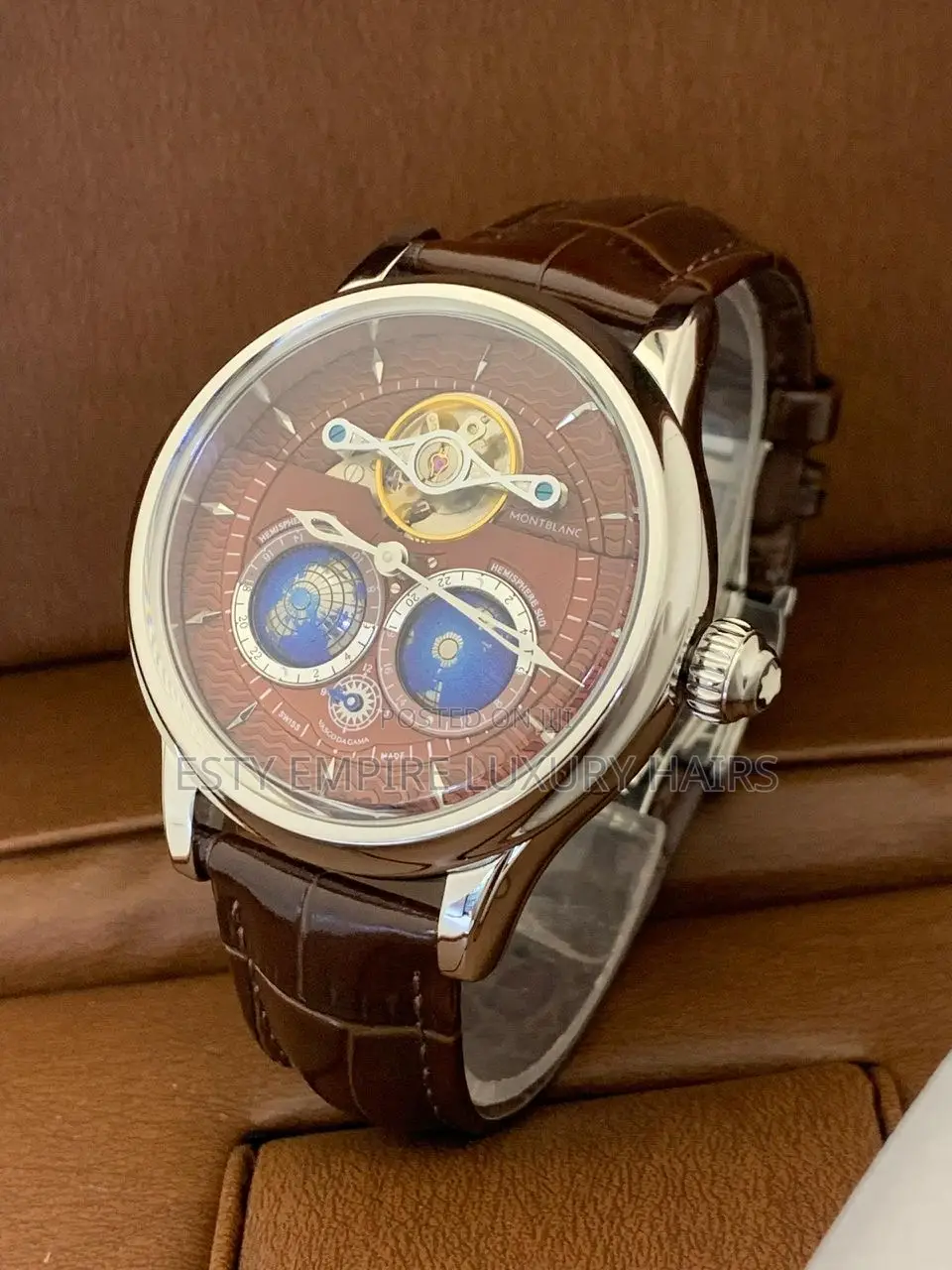 Mont Blanc Automatic Engine Leather Strap