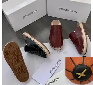 Jw Anderson Quality Luxury Men Genuine Leather Slip-On