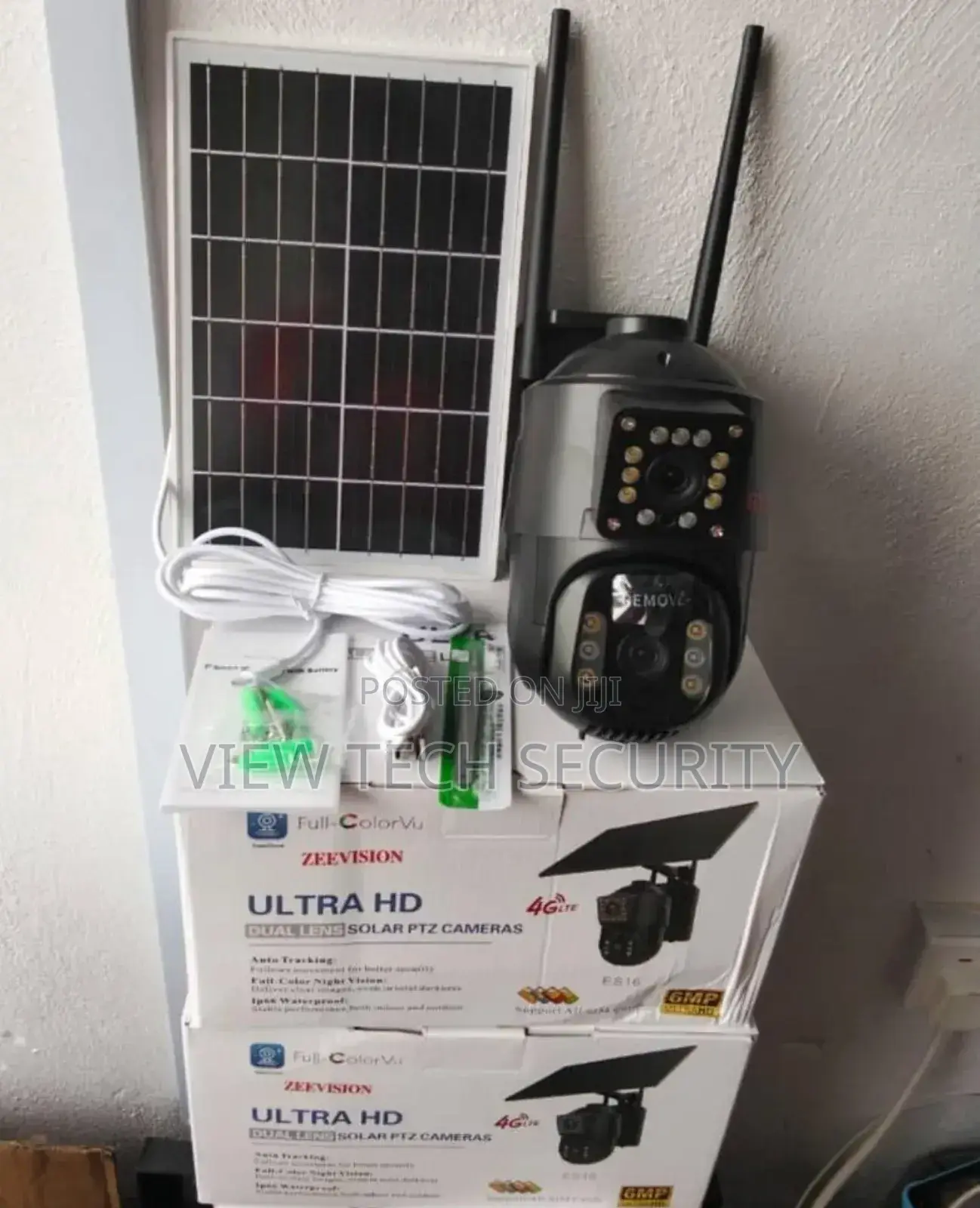 Dual Lens Solar Powered Camera
