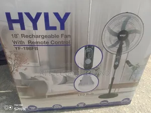 Hyly Rechargeable Fan 18inches Black Color