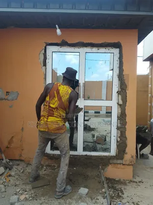 Aluminium Entrance Double Panels Hinge Door