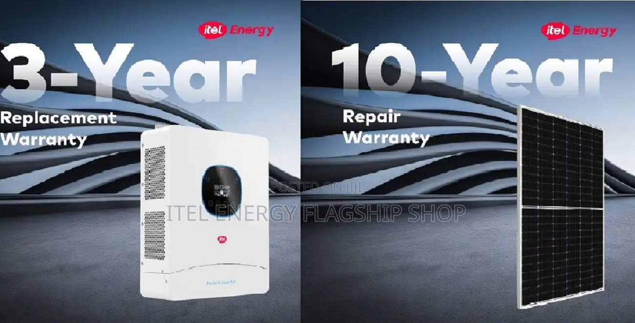 Itel 1.5kw Inverter & 410w Itel Panel(2pcs)