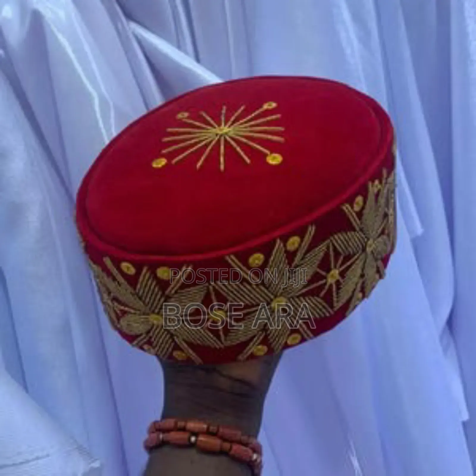 Beaded Stylish Igbo Traditional Ozo Cap