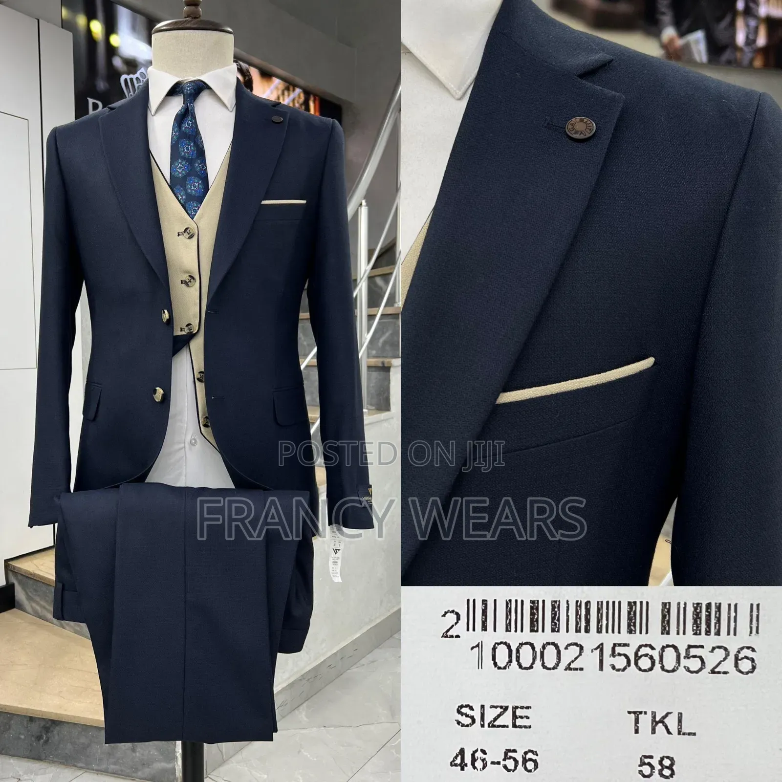 2 Sided Inner Waistcoat Complete Suits