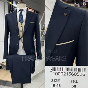 2 Sided Inner Waistcoat Complete Suits
