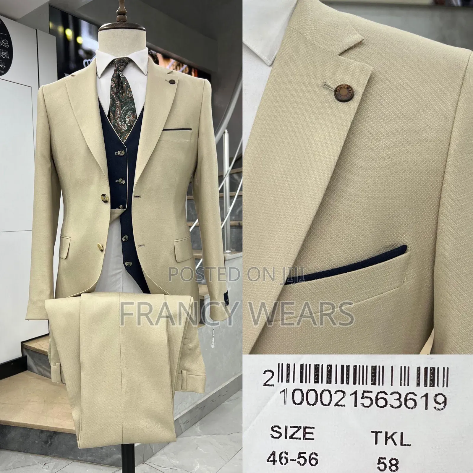 2 Sided Inner Waistcoat Complete Suits