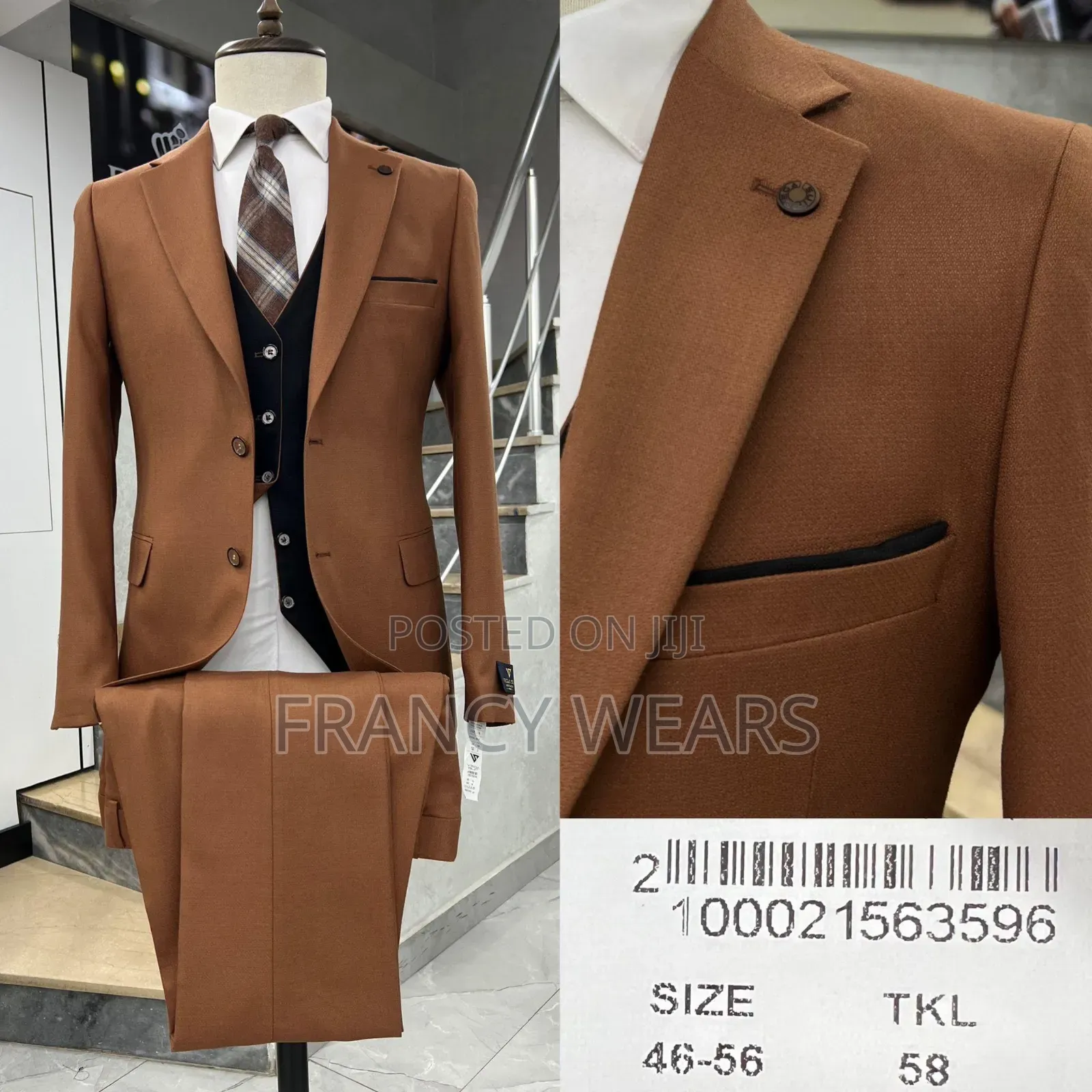 2 Sided Inner Waistcoat Complete Suits