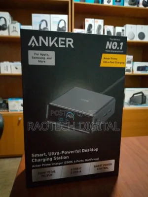 Smart, Ultra Powerful Desktop Charging Station 250w 6ports