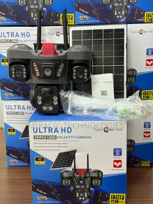 Eseecloud Tri Lens Solar CCTV Camera