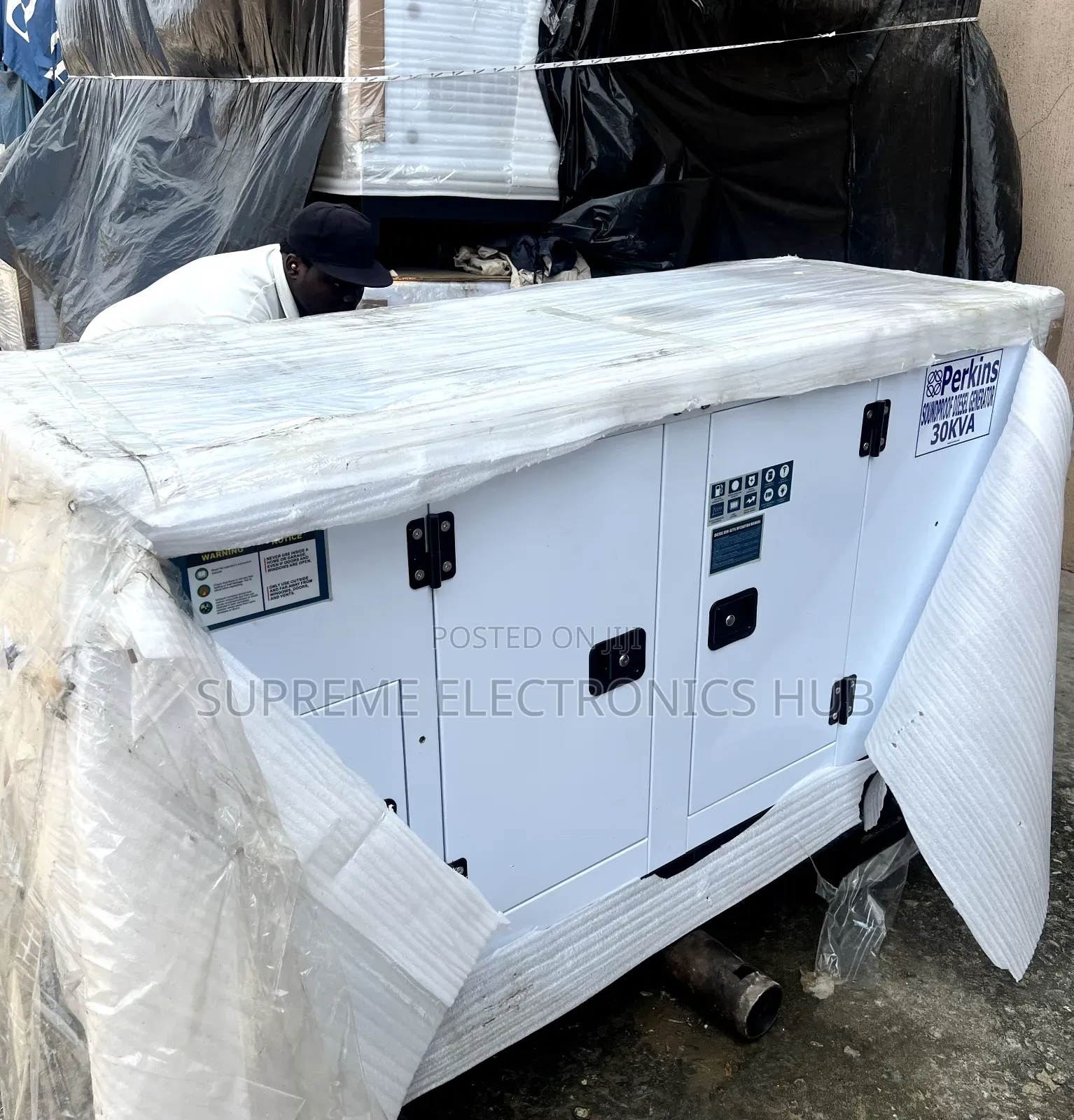 Sp-30kva Perkins Diesel Soundproof Generator With 100% Copper Wire 
