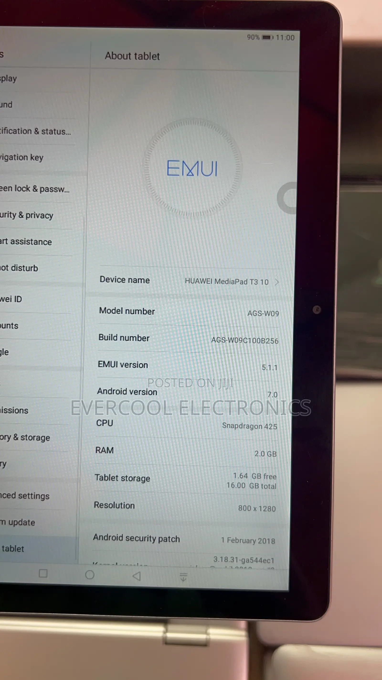 Huawei MediaPad T3 10 16 GB Gray
