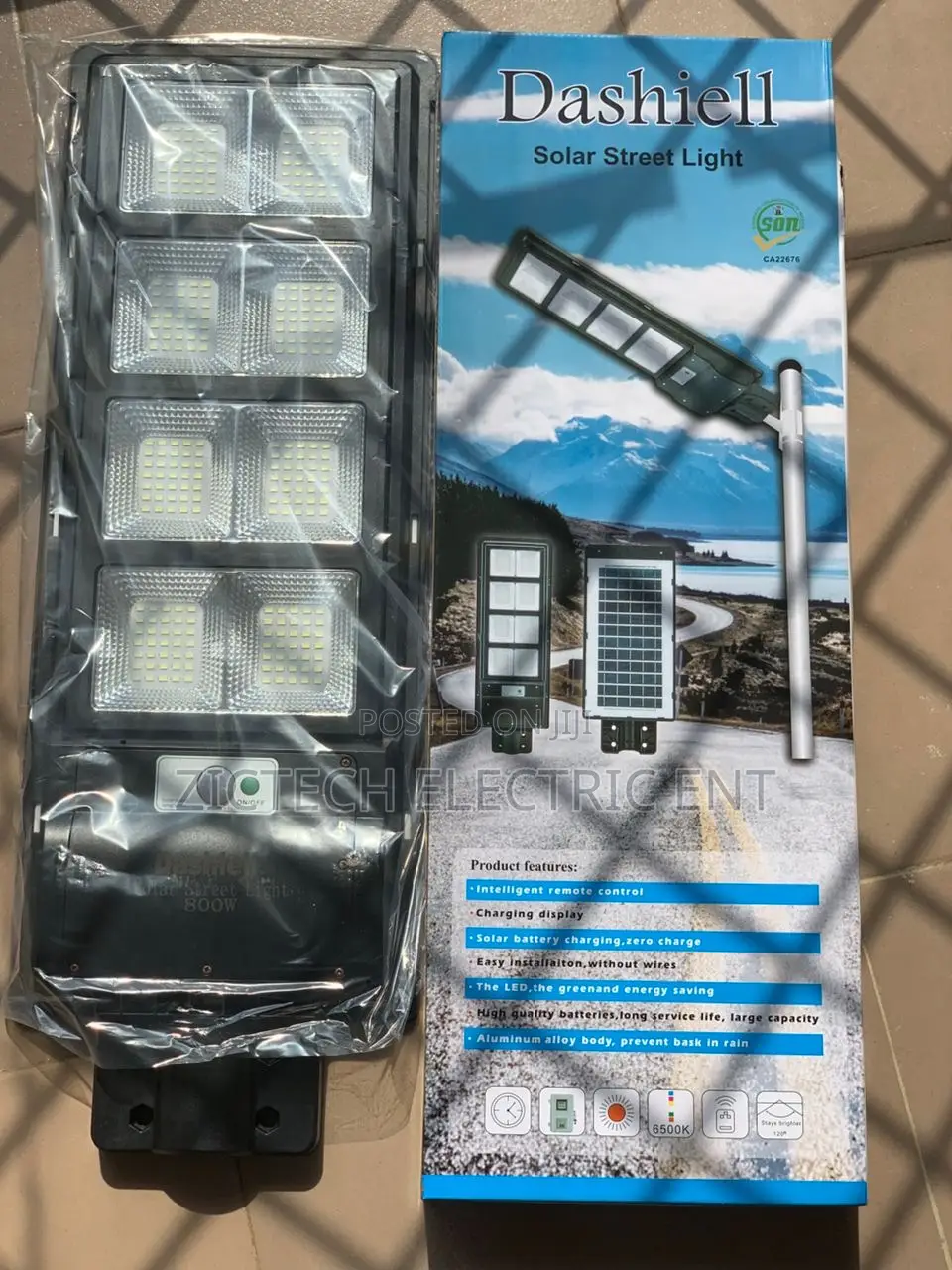Dashiell Solar Street Light 400w
