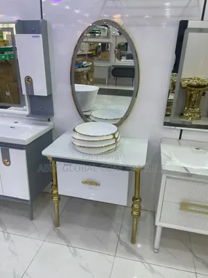 White and Gold Cabinet