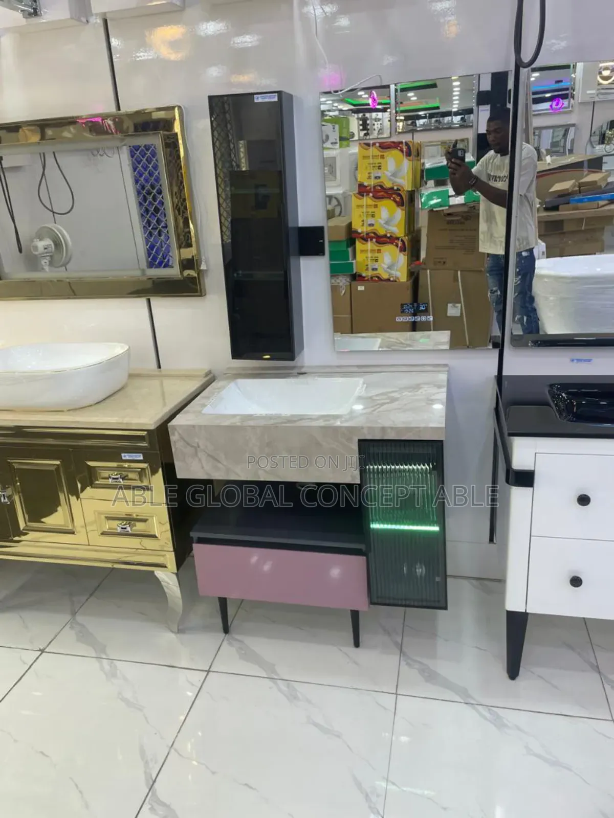 Unique Design Cabinet Basin