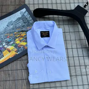 Official Cotton White Shirts Both Cufflinks and Round Neck Available