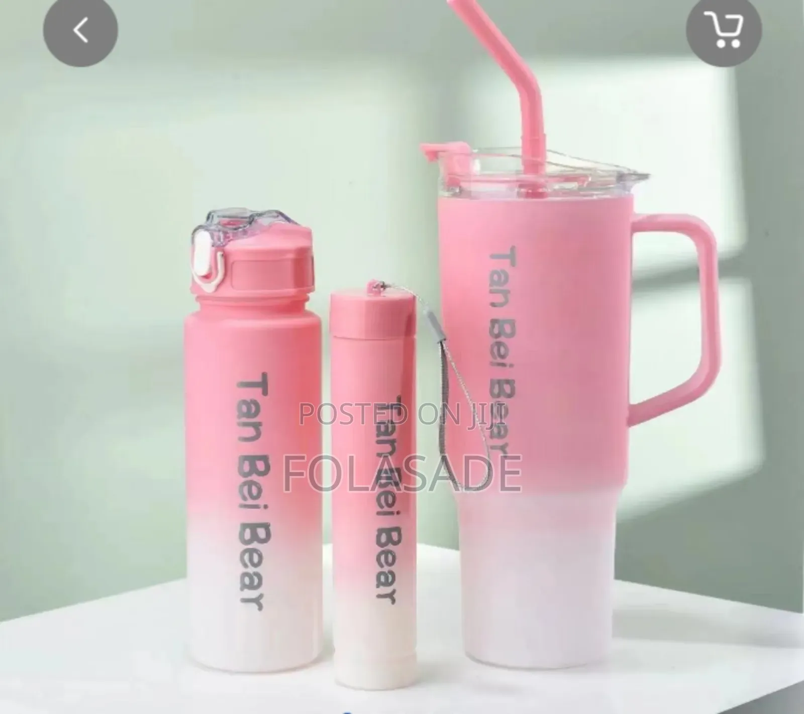 3pcs 400z Plastic Water Cup