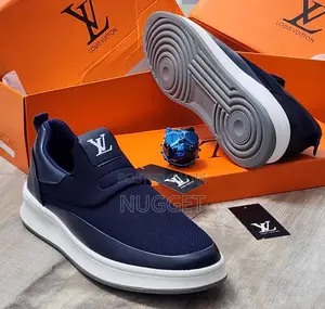 Louis Vuitton Sneakers Navy Blue (Luxury Grade)