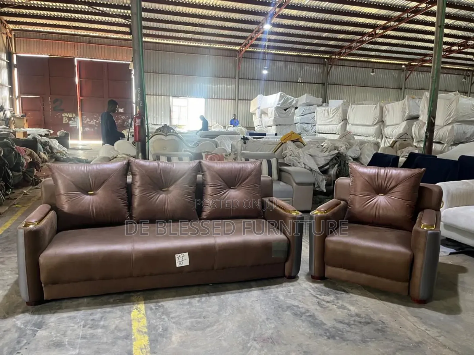 Imported Leather Sofa