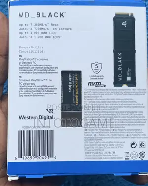 Playstation 2tb SSD Game Drive Wd-_Black