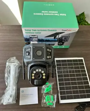 Dual Lens CCTV Solar Powered Camera Sim Slot