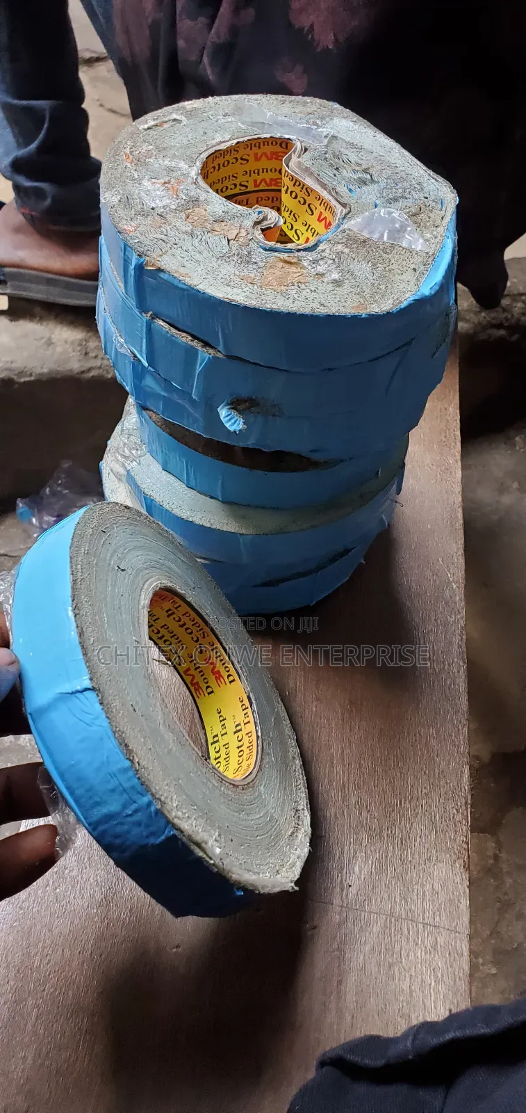 3m Repulpable Splittable Flying Splice Tape 1inch/ Double-sided Tape.