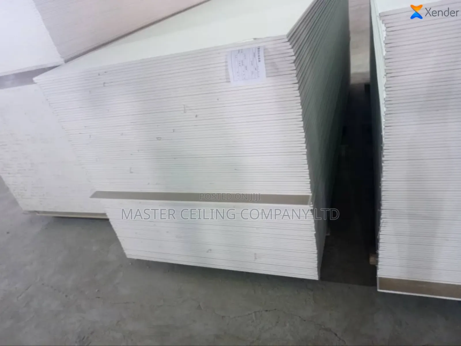 Suspended Ceiling, Plaster Board and Accessories, Black Line Grids .